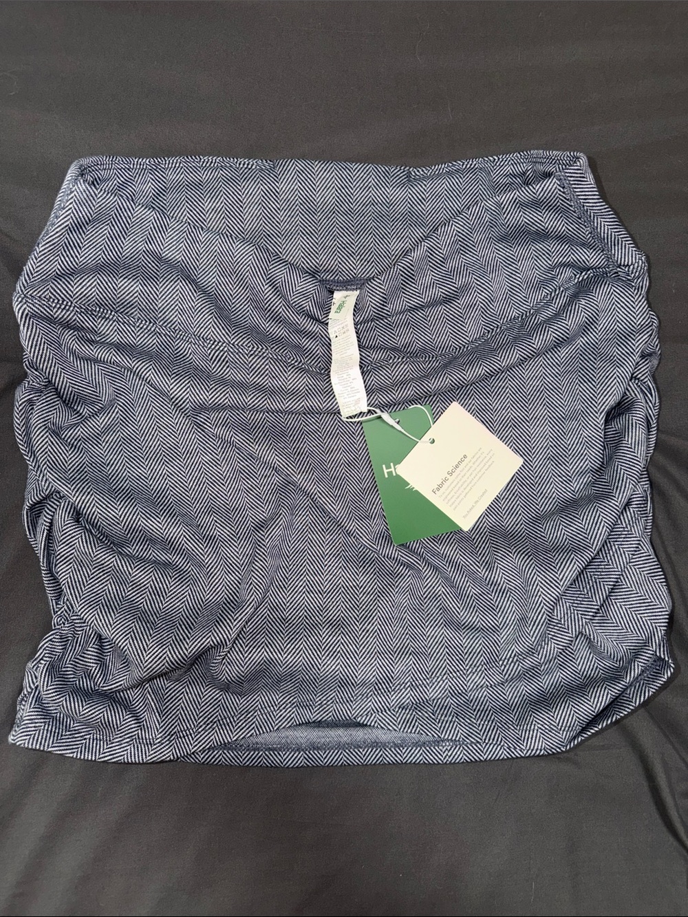 Halara light grey textured skort size large NWT